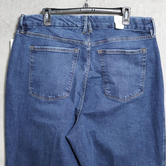 Good American Good Skate Jeans Womens 36x29 Blue Denim High Rise Wide Leg Baggy - Picture 6 of 15